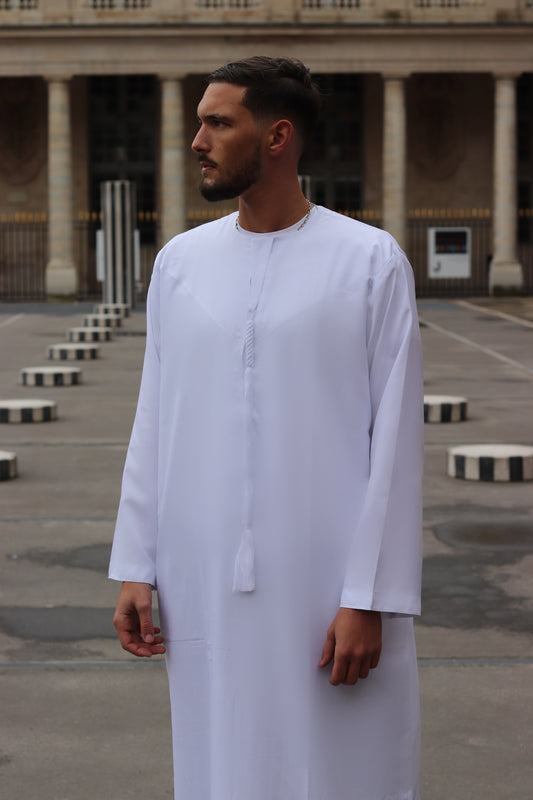 ALL WHITE EMIRATI QAMIS