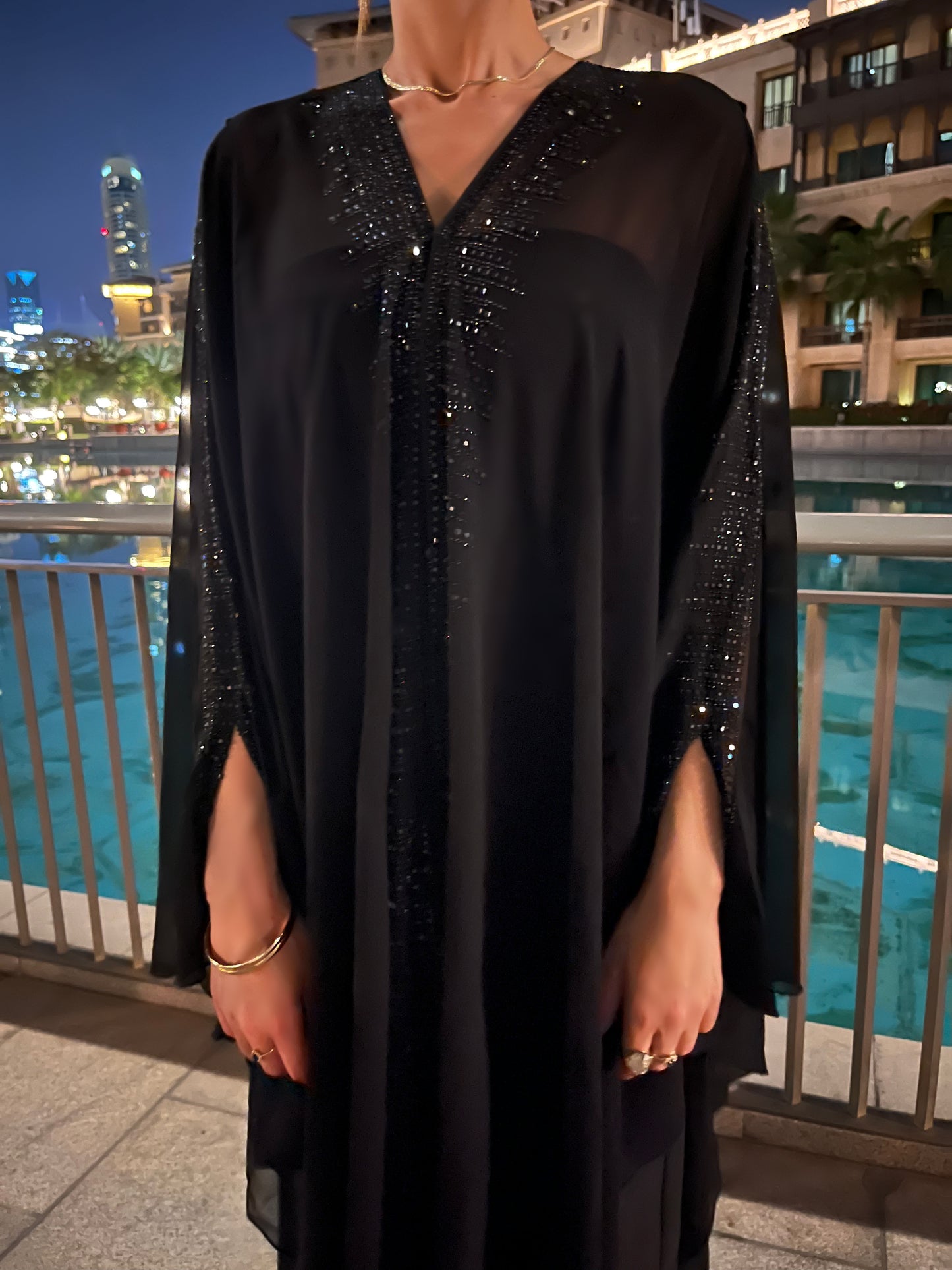 MIDNIGHT BLUE CAFTAN INSPIRATION DRESS