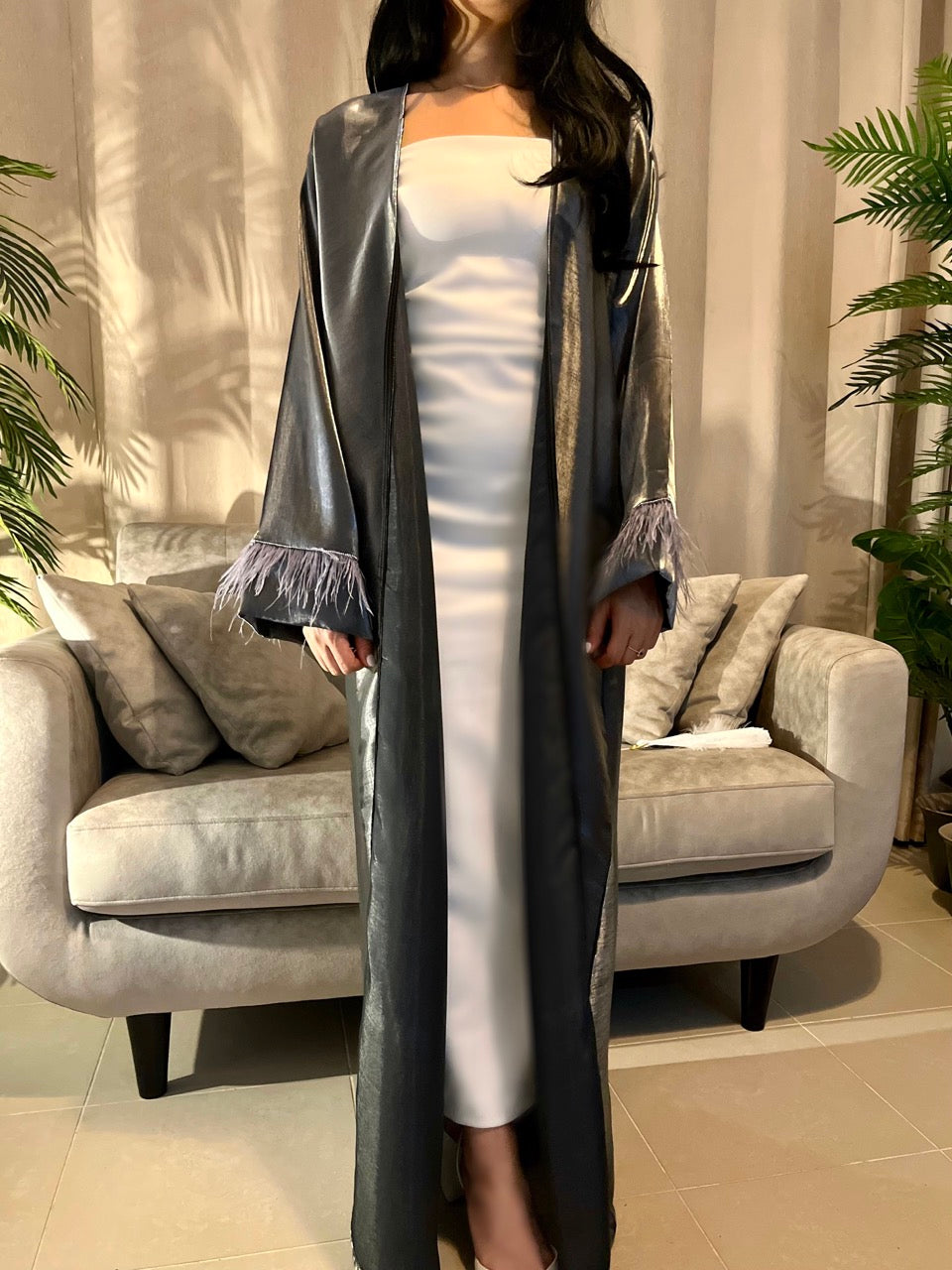 OLD MONEY ABAYA - Grey