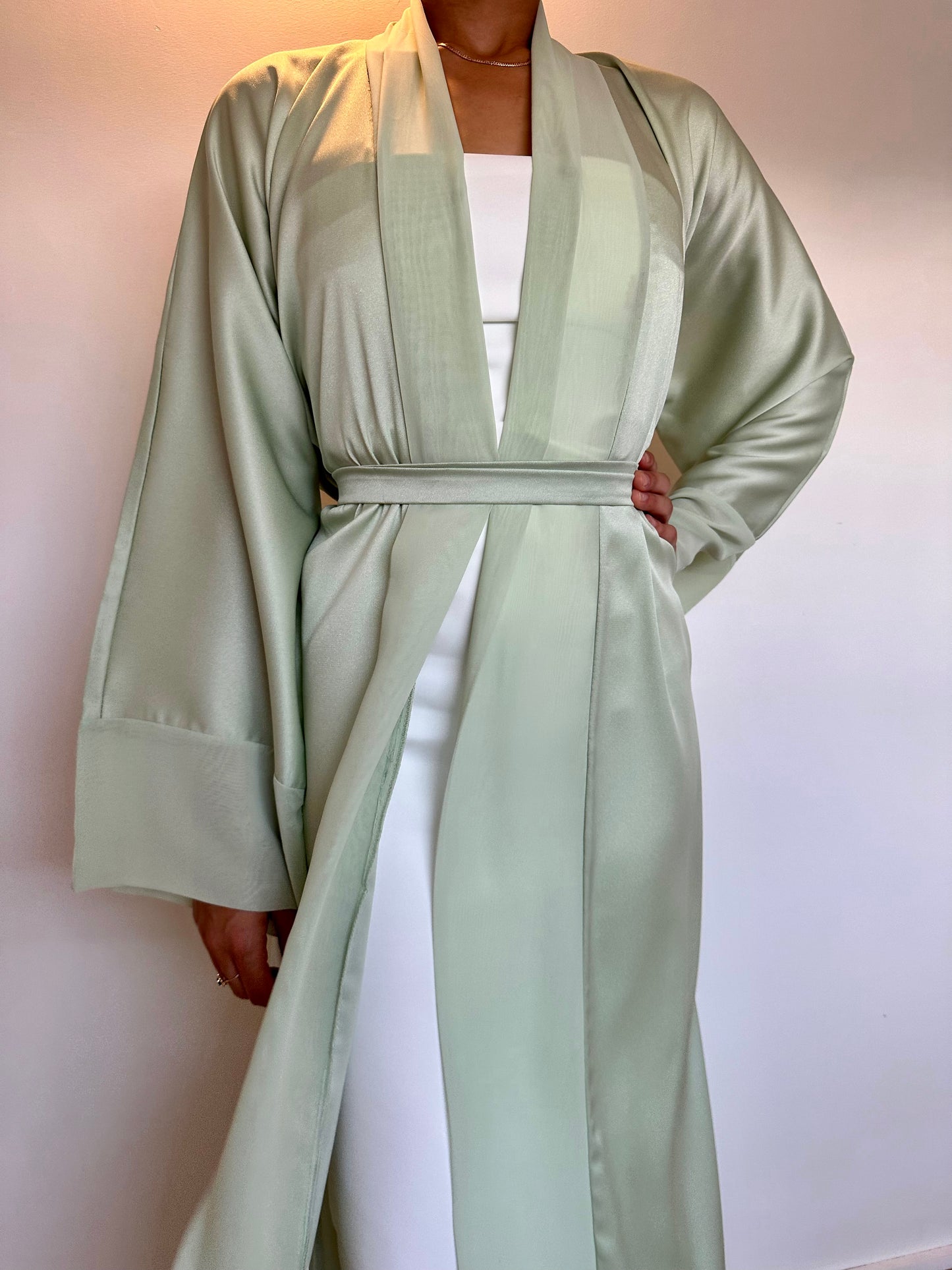 PASTEL KIMONO - Vert Amande