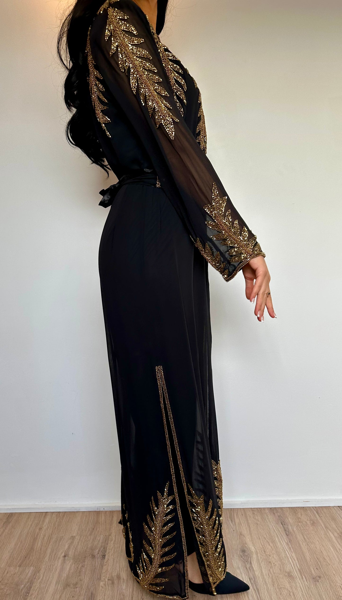 ROBE INSPIRATION CAFTAN NOIR