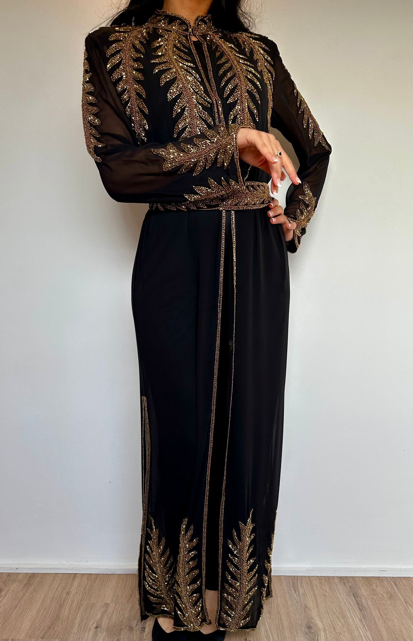 ROBE INSPIRATION CAFTAN NOIR